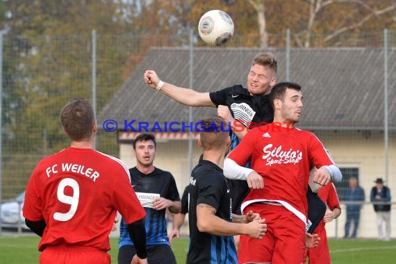 Kreisklasse A FC Weiler vs SPG Kirchardt/Grombach 05.11.2017 (© Kraichgausport / Loerz)